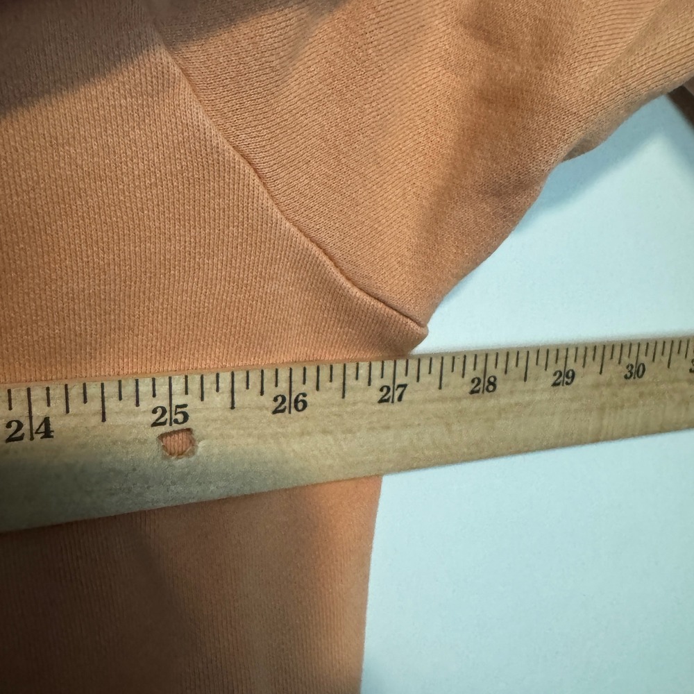 Vintage Polo Ralph Lauren Sweatshirt Mens Large Orange Crewneck Faded Pullover - Picture 8 of 9